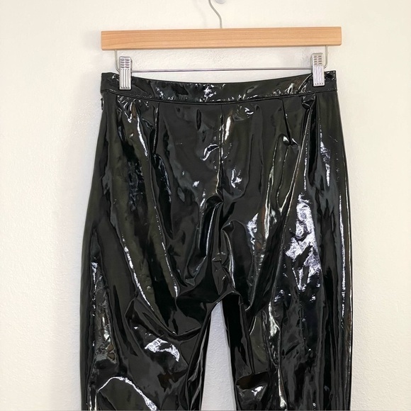 Adidas Ivy Park Glossy Latex High Waist Skinny Pant Black Medium - Picture 9 of 16